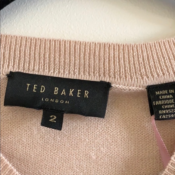 Ted Baker London Asymmetric Cashmere Top Size 2 - Picture 8 of 14